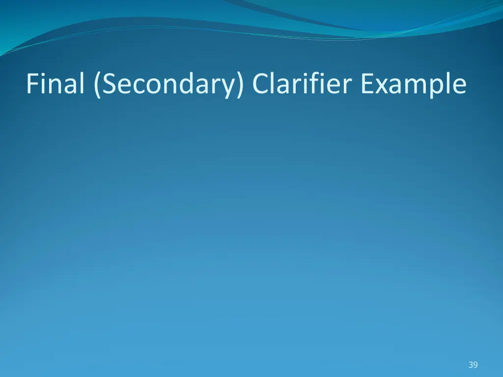 final secondary clarifier example