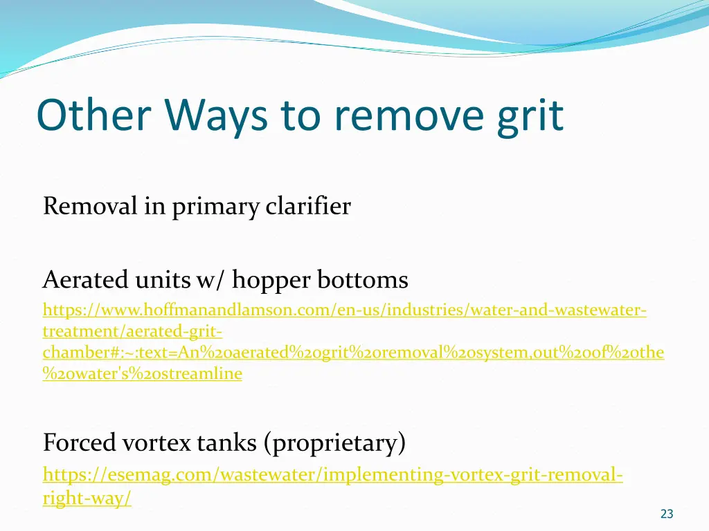 other ways to remove grit