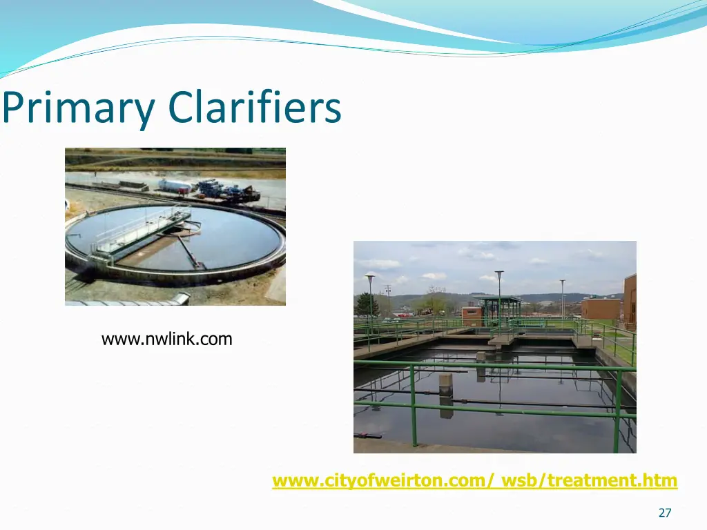 primary clarifiers