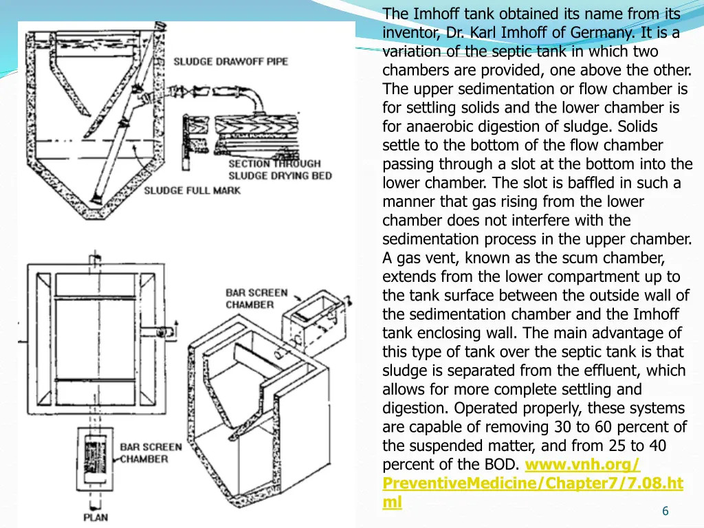 the imhoff tank obtained its name from