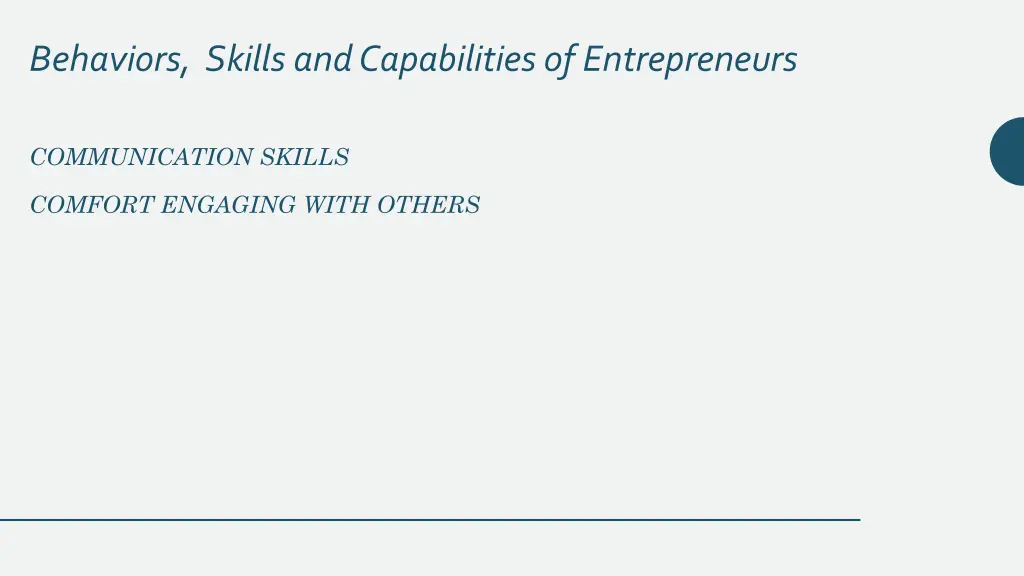 behaviors skills and capabilities of entrepreneurs 2