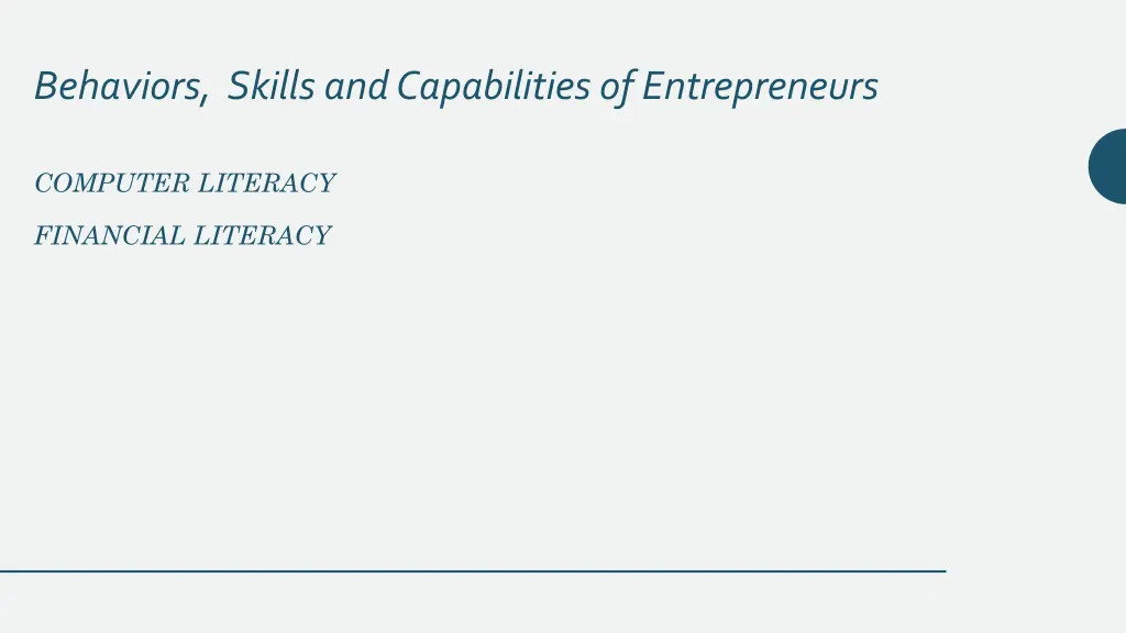 behaviors skills and capabilities of entrepreneurs 3