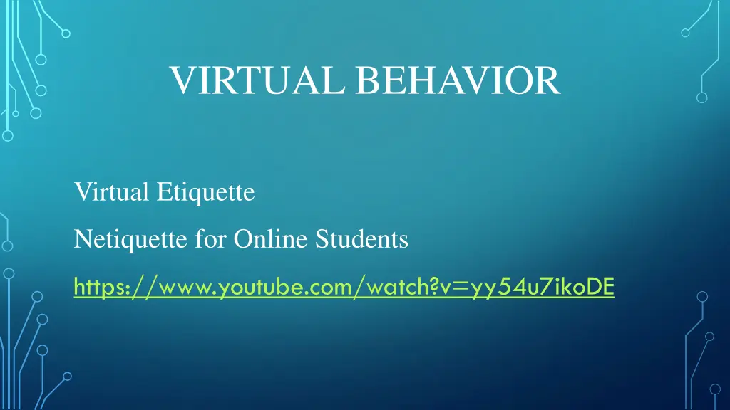 virtual behavior