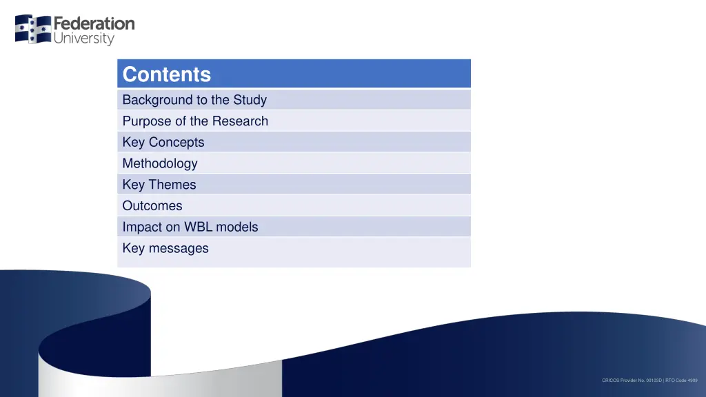 contents background to the study purpose