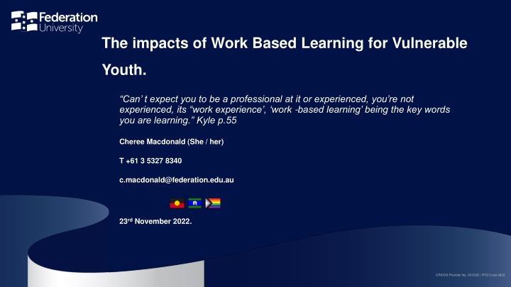 the impacts of work based learning for vulnerable