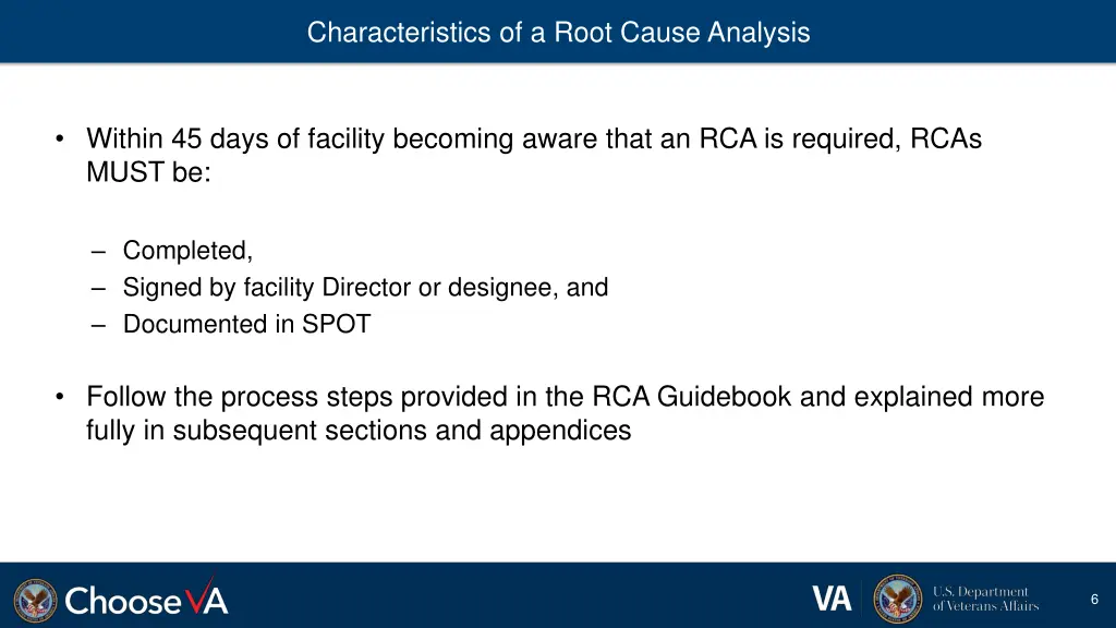 characteristics of a root cause analysis 1