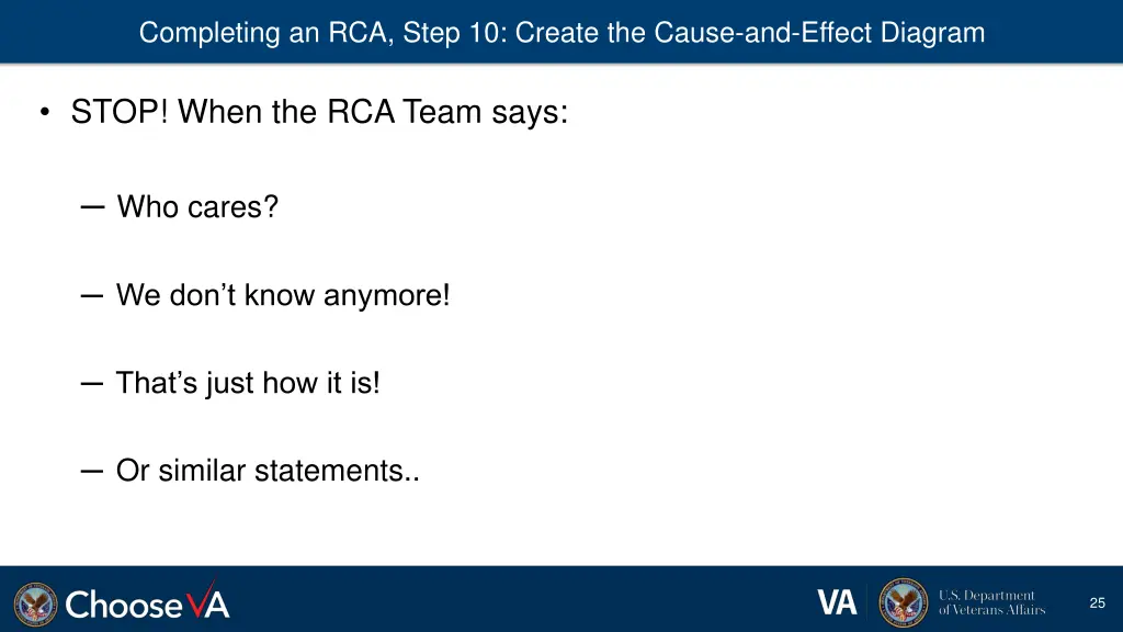 completing an rca step 10 create the cause 2