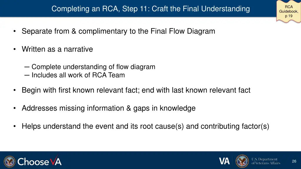 completing an rca step 11 craft the final