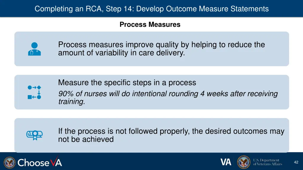 completing an rca step 14 develop outcome measure 2