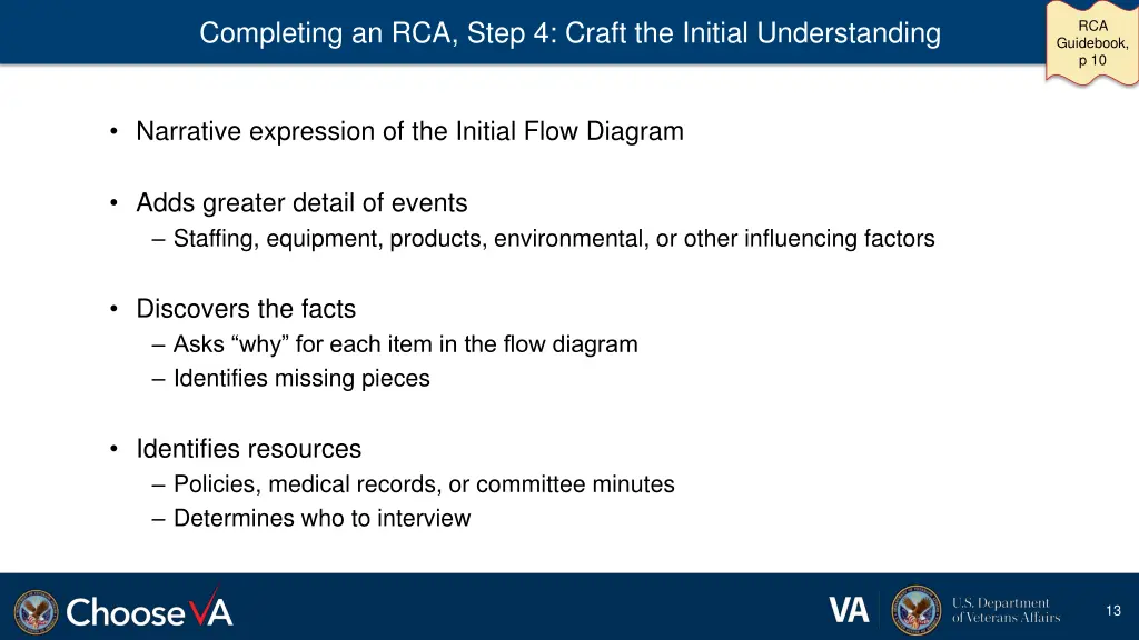 completing an rca step 4 craft the initial