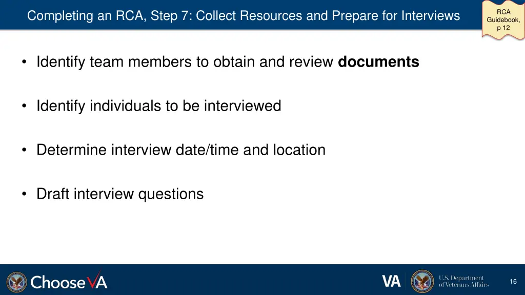 completing an rca step 7 collect resources