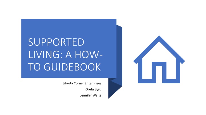 supported living a how to guidebook