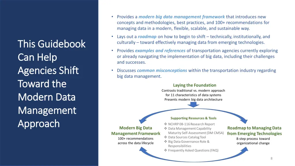 provides a modern big data management framework