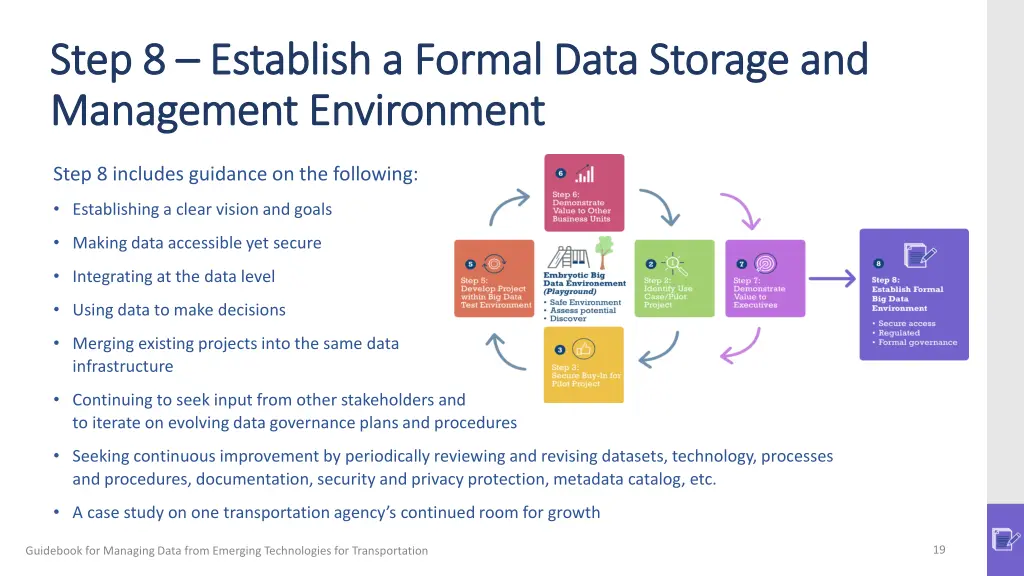 step 8 step 8 establish a formal data storage