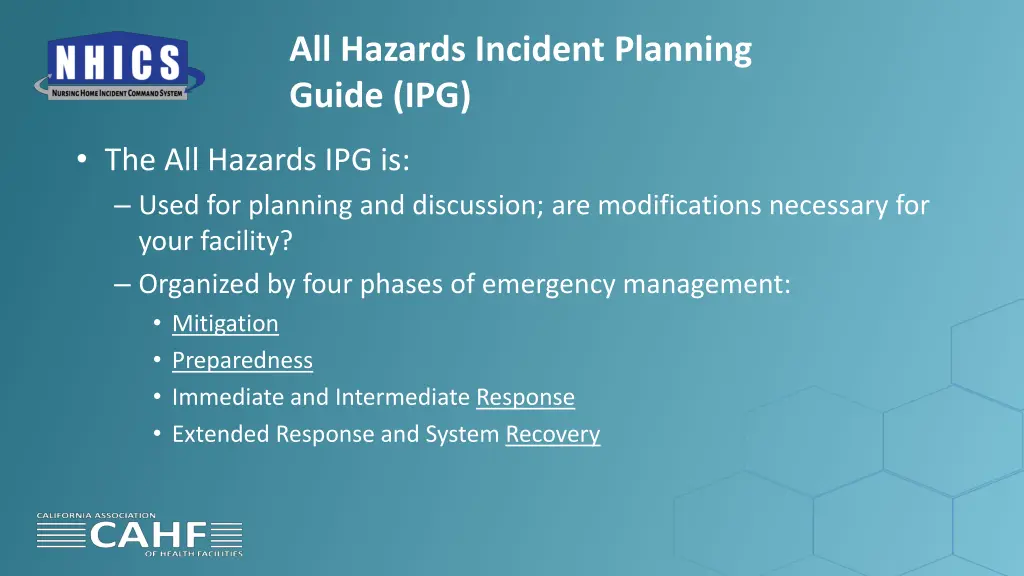 all hazards incident planning guide ipg