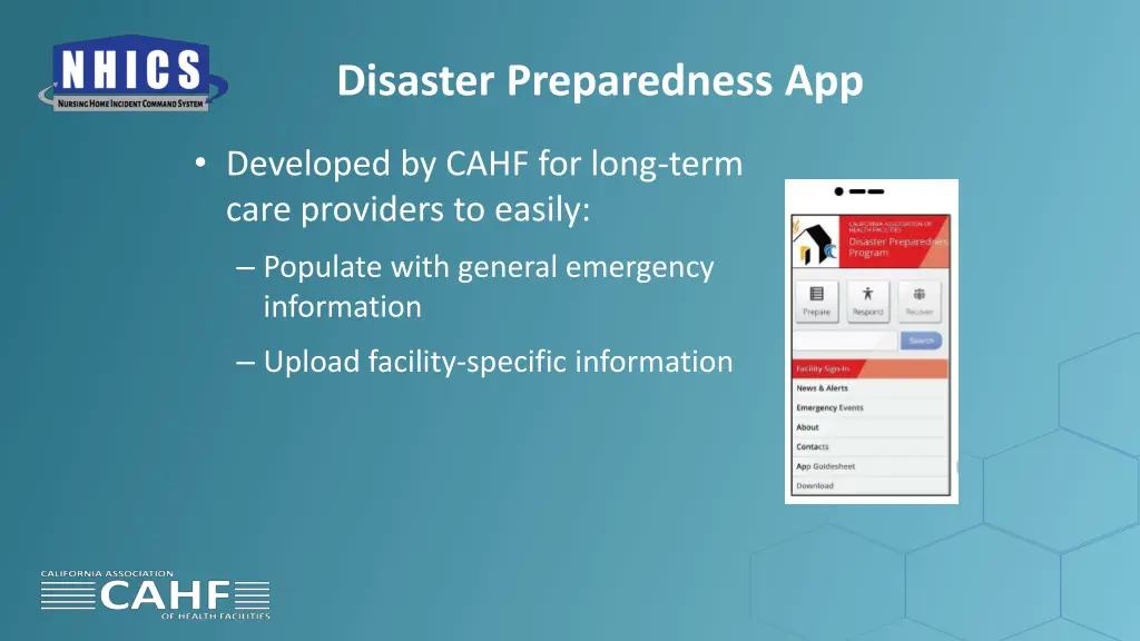 disaster preparedness app