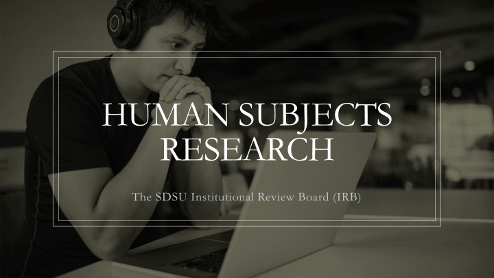 human subjects research