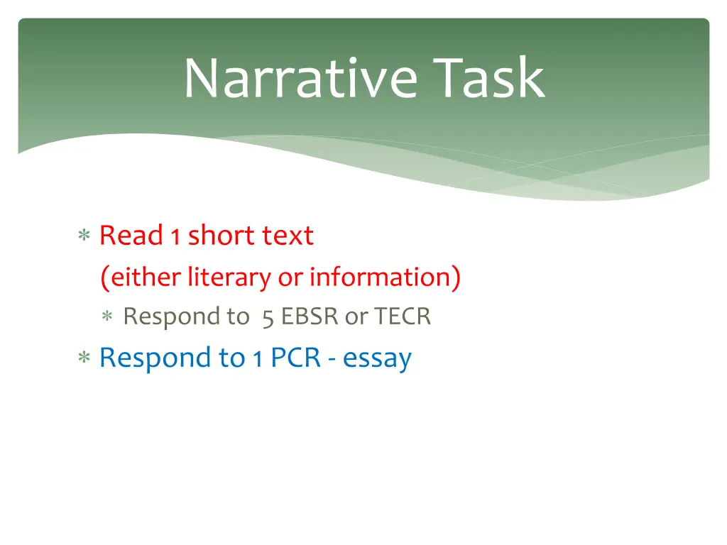 narrative task