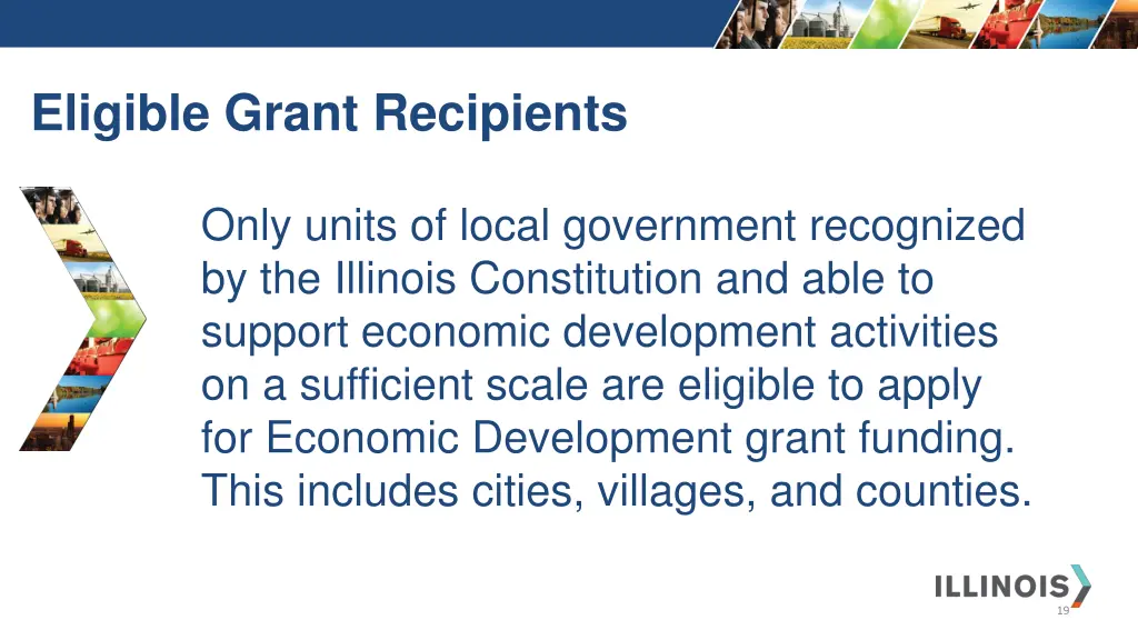 eligible grant recipients