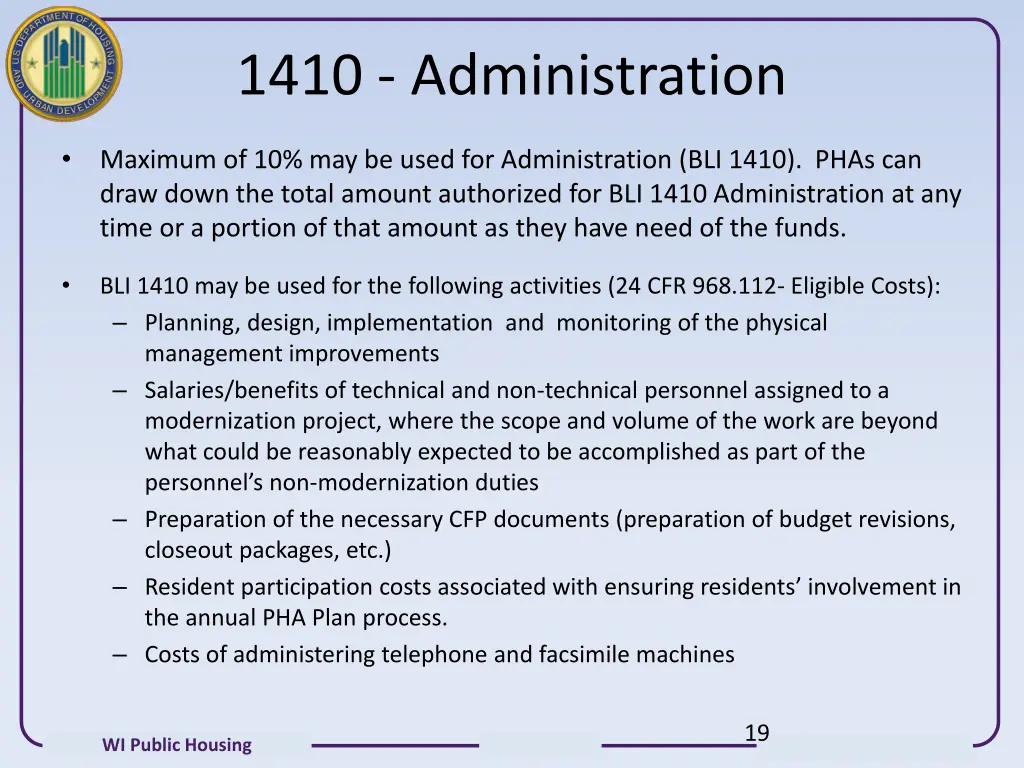 1410 administration