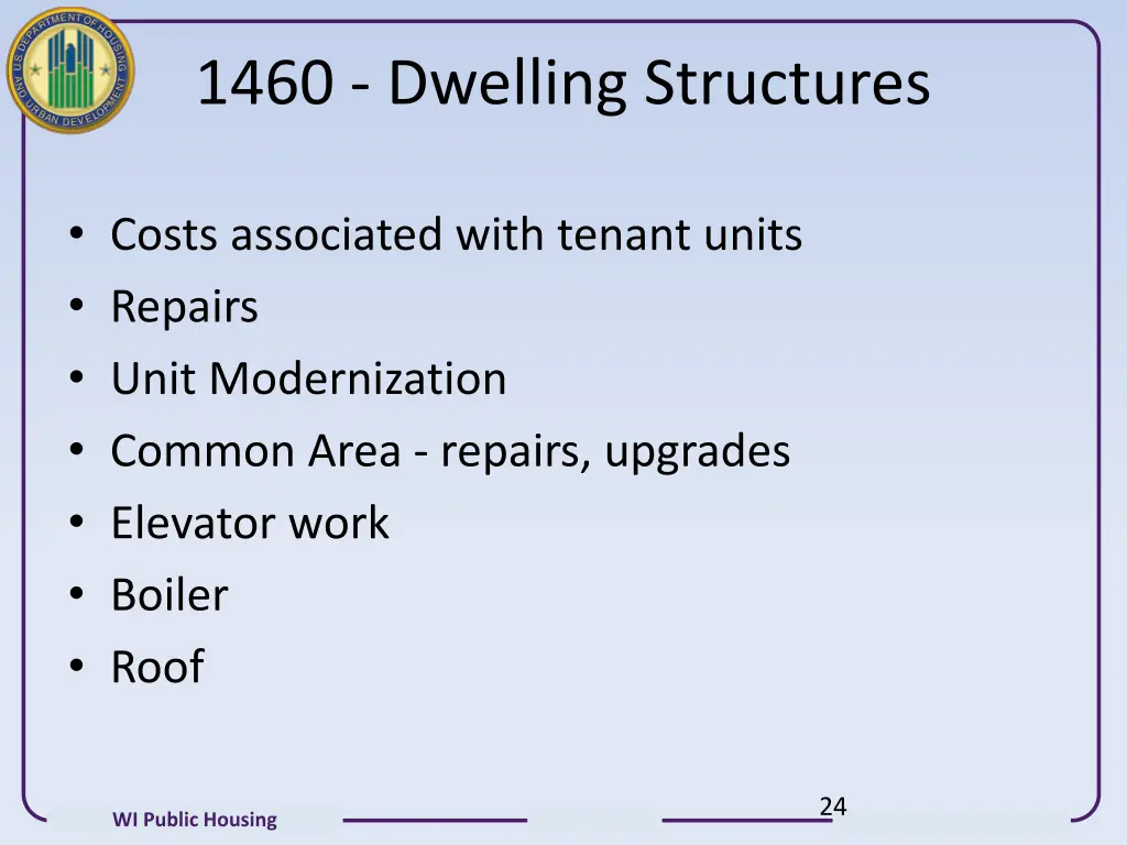 1460 dwelling structures