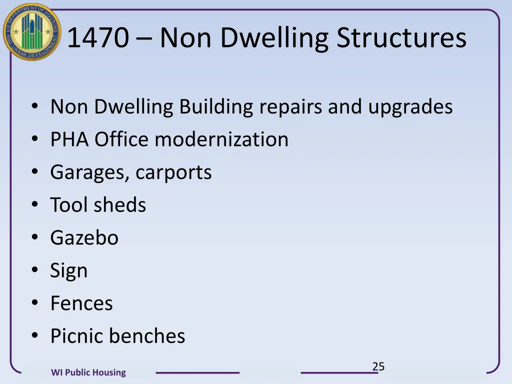 1470 non dwelling structures