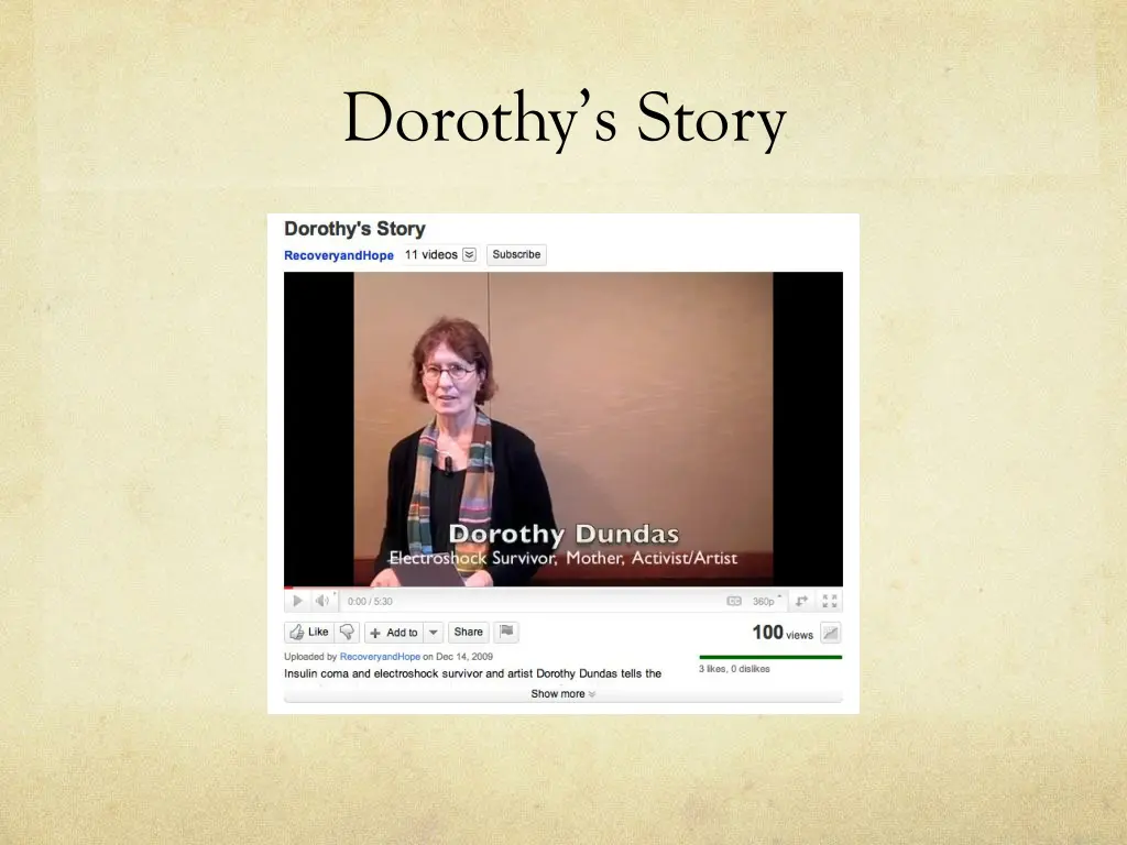 dorothy s story