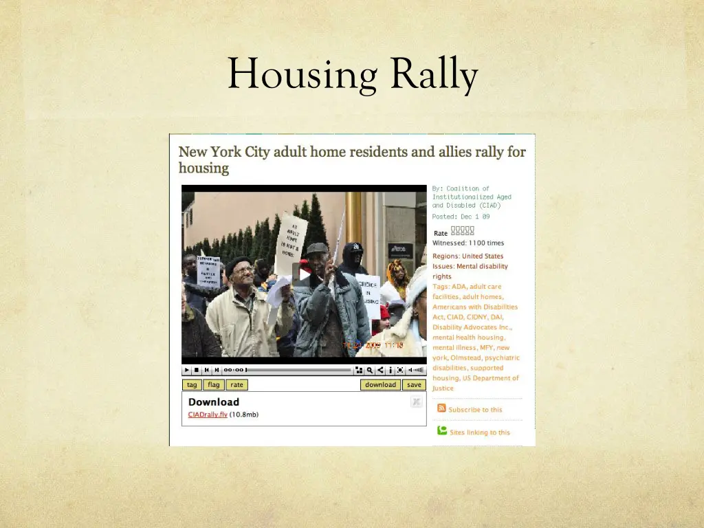 housing rally