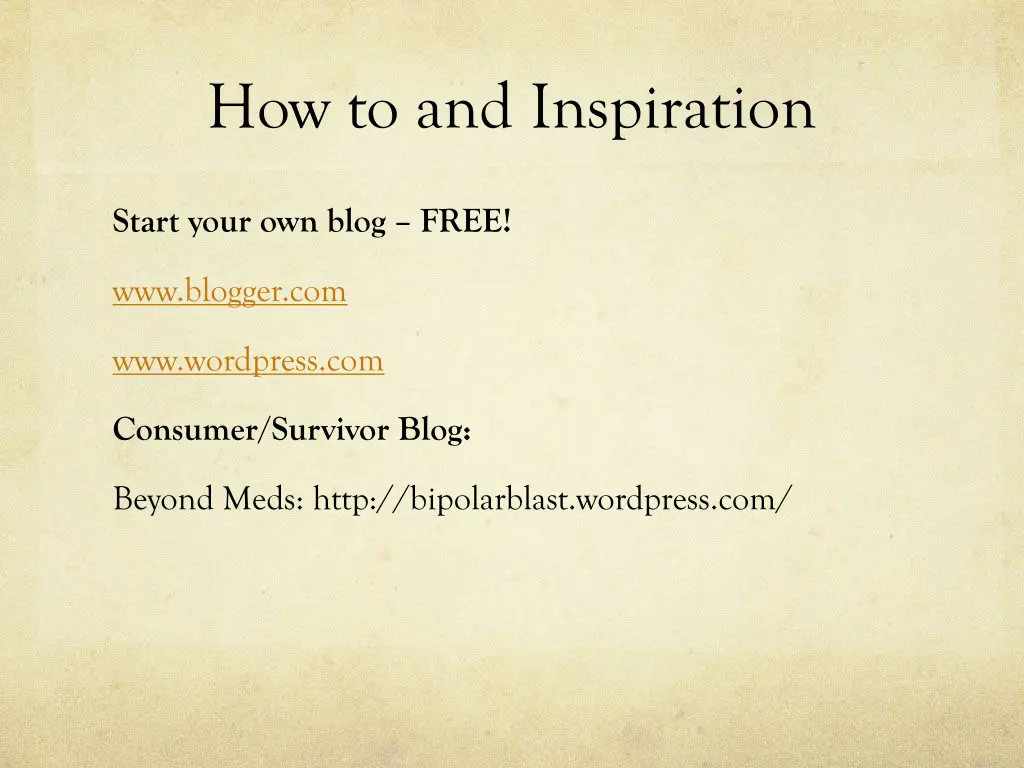 how to and inspiration