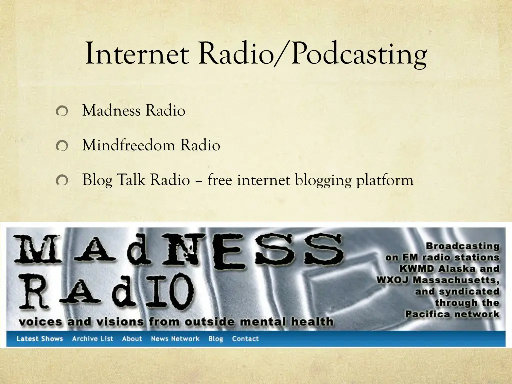 internet radio podcasting