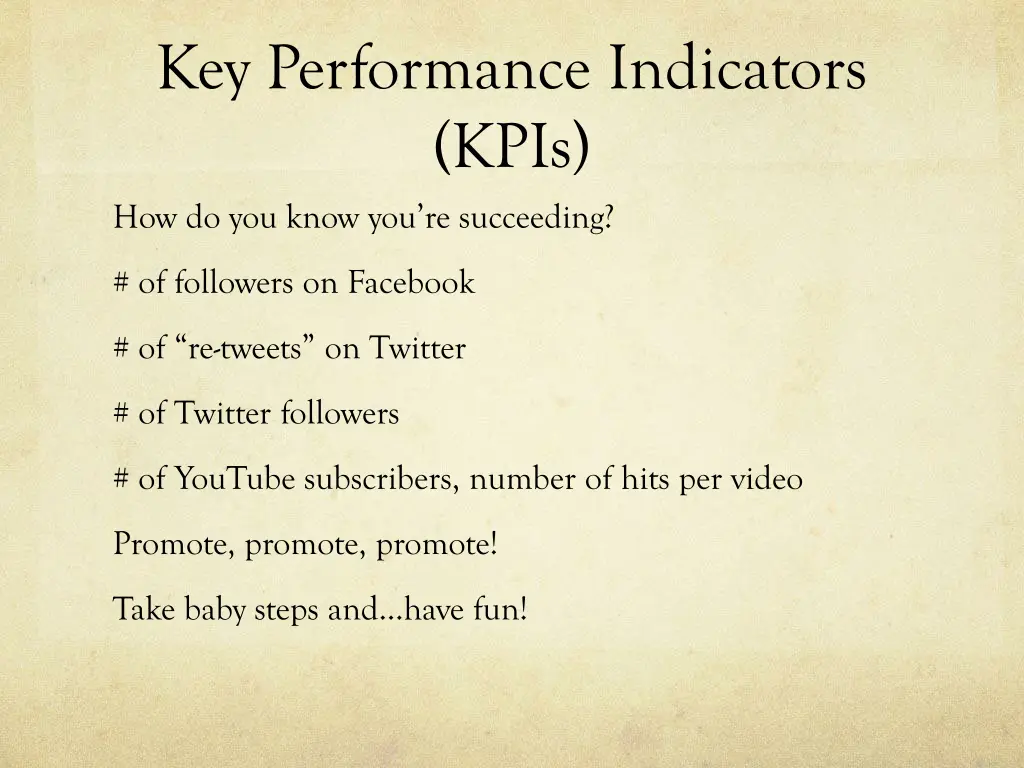 key performance indicators kpis how do you know