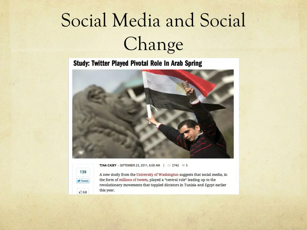 social media and social change