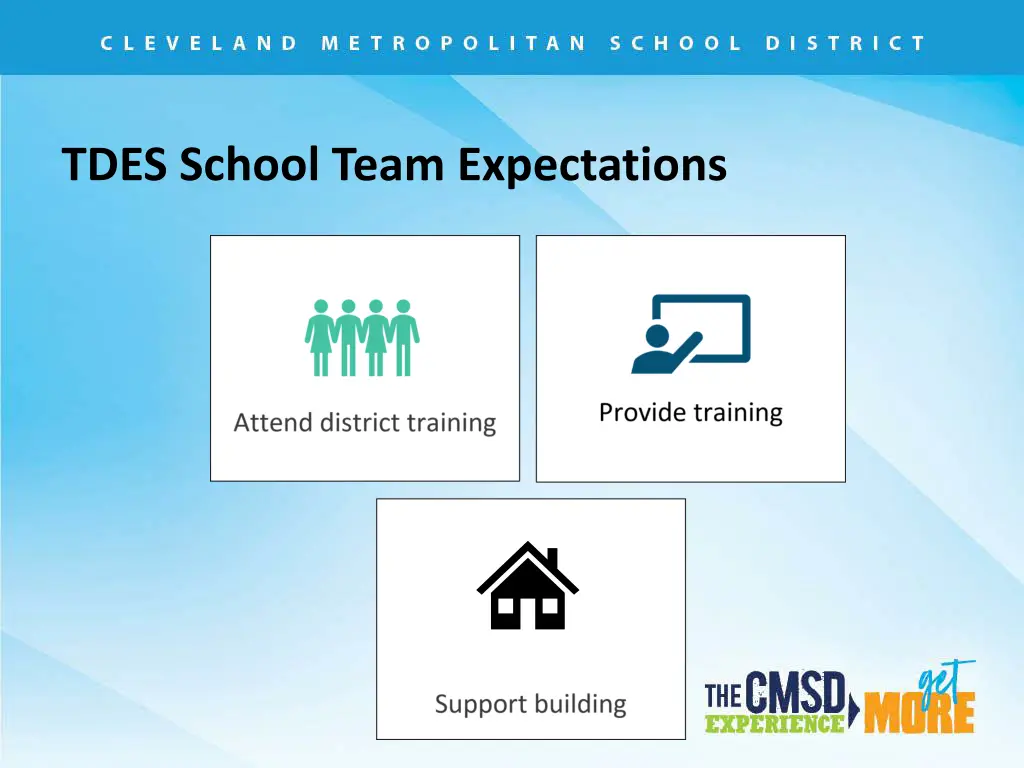 tdes school team expectations