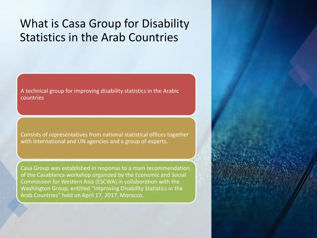 what is casa group for disability statistics