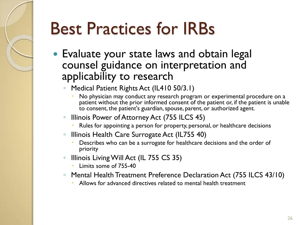 best practices for irbs