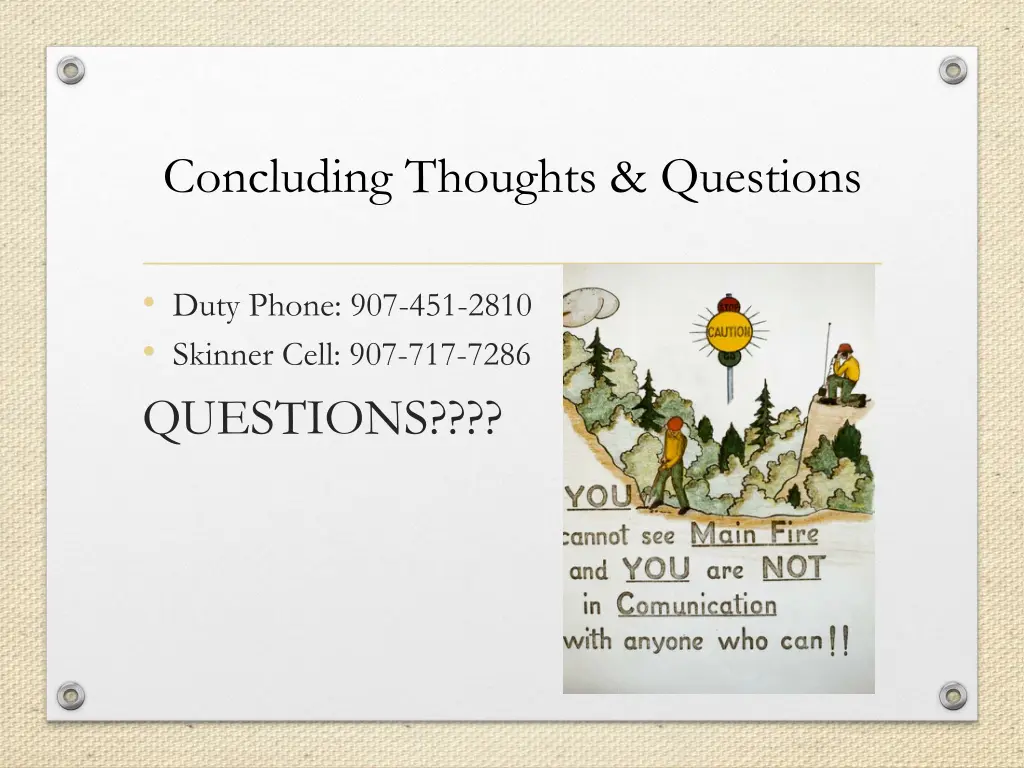 concluding thoughts questions