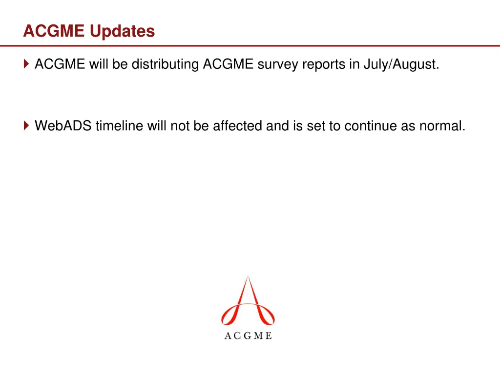 acgme updates