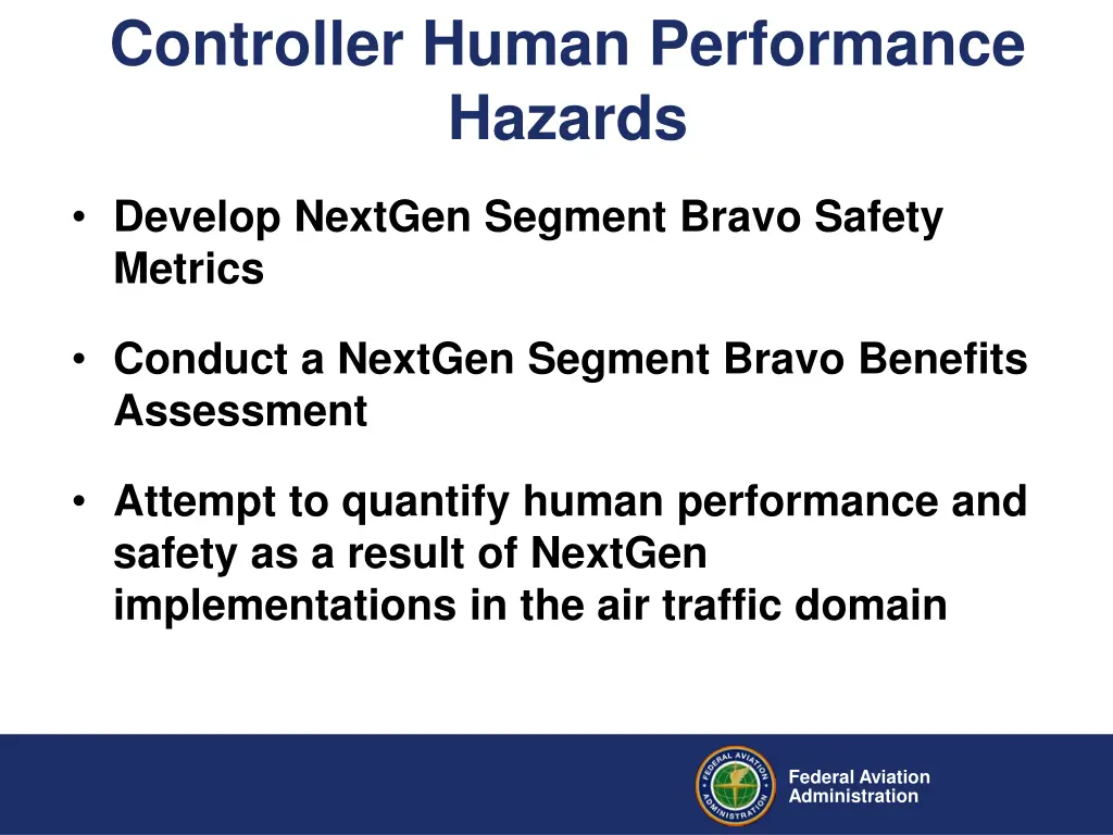 controller human performance hazards