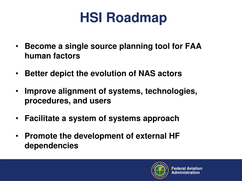 hsi roadmap