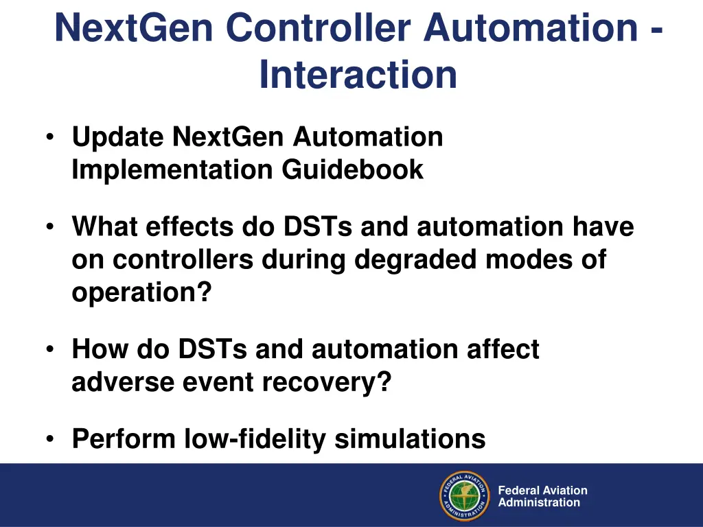 nextgen controller automation interaction