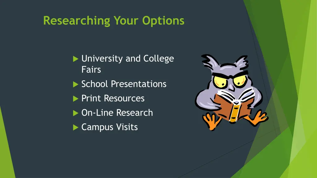 researching your options