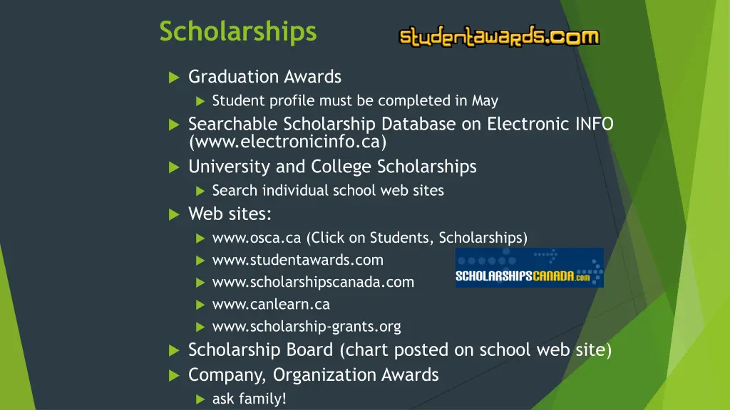 scholarships