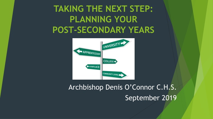 taking the next step planning your post secondary