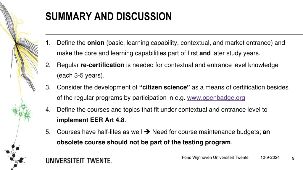 summary and discussion