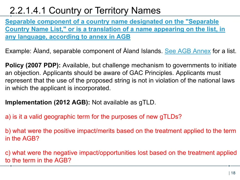 2 2 1 4 1 country or territory names separable