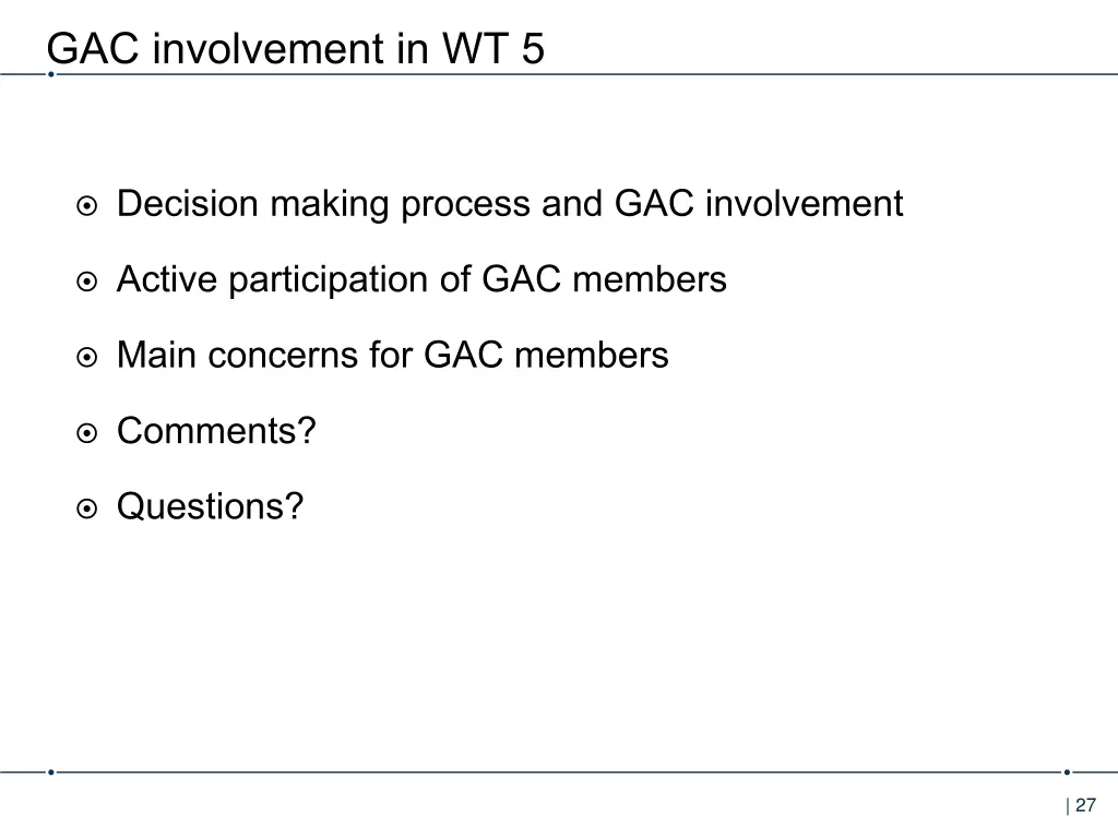 gac involvement in wt 5