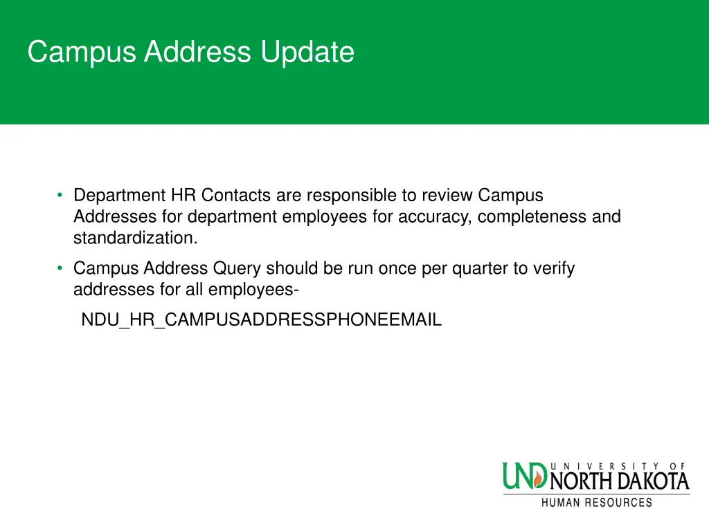 campus address update