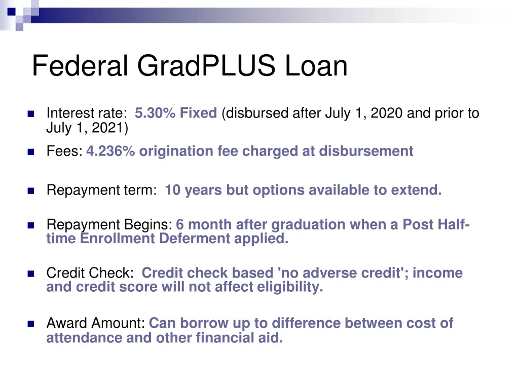 federal gradplus loan