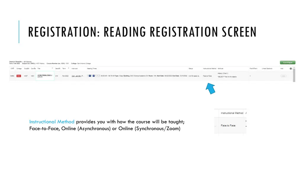 registration reading registration screen 5