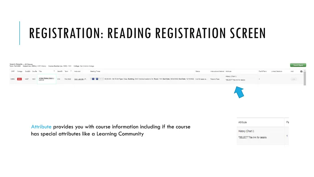 registration reading registration screen 6